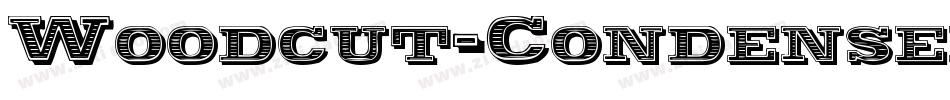 Woodcut-Condensed Italic字体转换